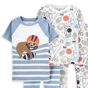 Carters Sloth Pajamas Boy Carter's Pajamas Nwt Sloths Sports
